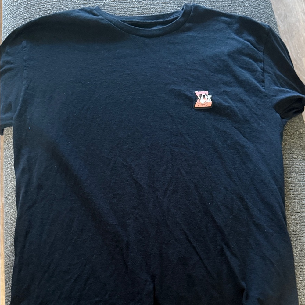 The Limited Black Tee with Pink Graphic